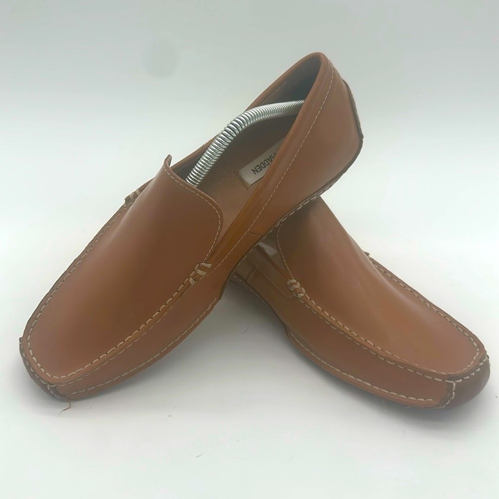 Steve Madden Novo Men's Size 10.5 Tan Driving Loafers Slip-Ons